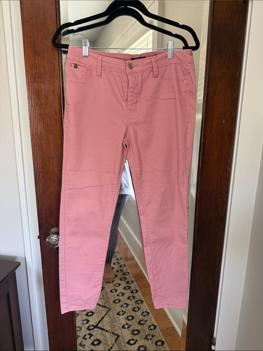 Women's Ankle Jeans in Dusty Pink - Slim Stretch Fit